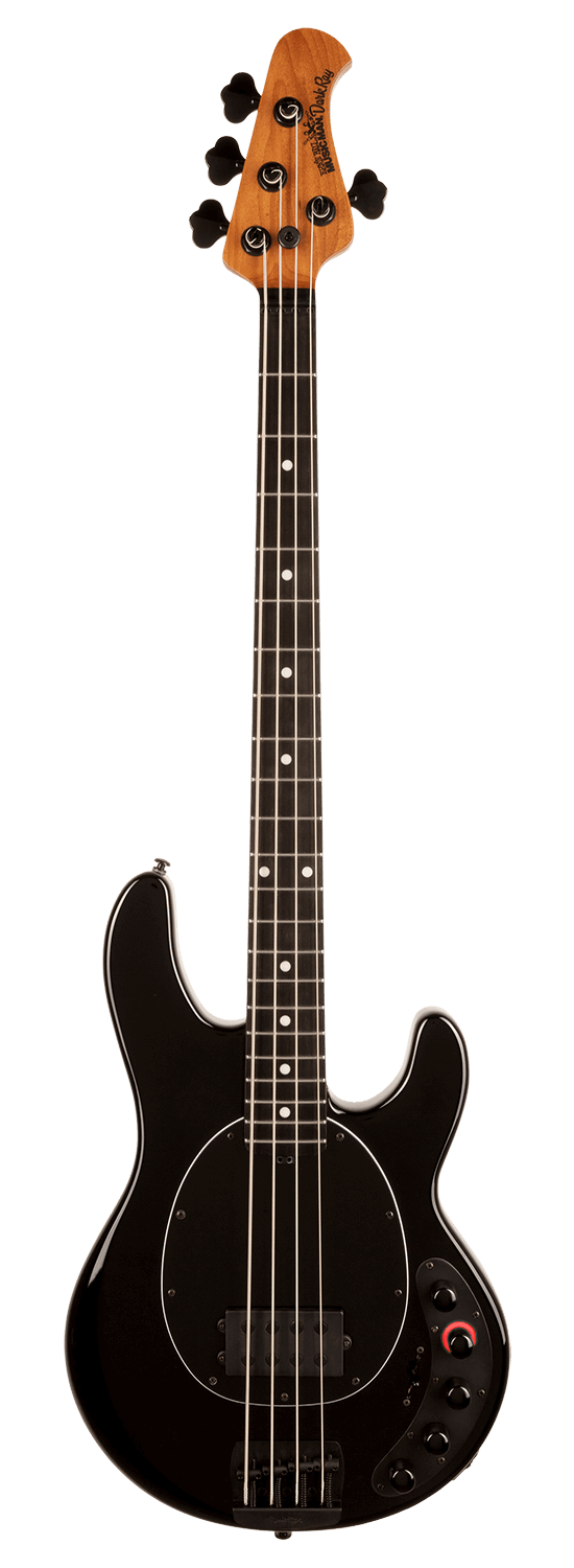 Ernie Ball Music Man DarkRay 4 Bass Guitar - Obisidian Black W/- Mono Premium Case-Ernie Ball Music Man-Infinite Music