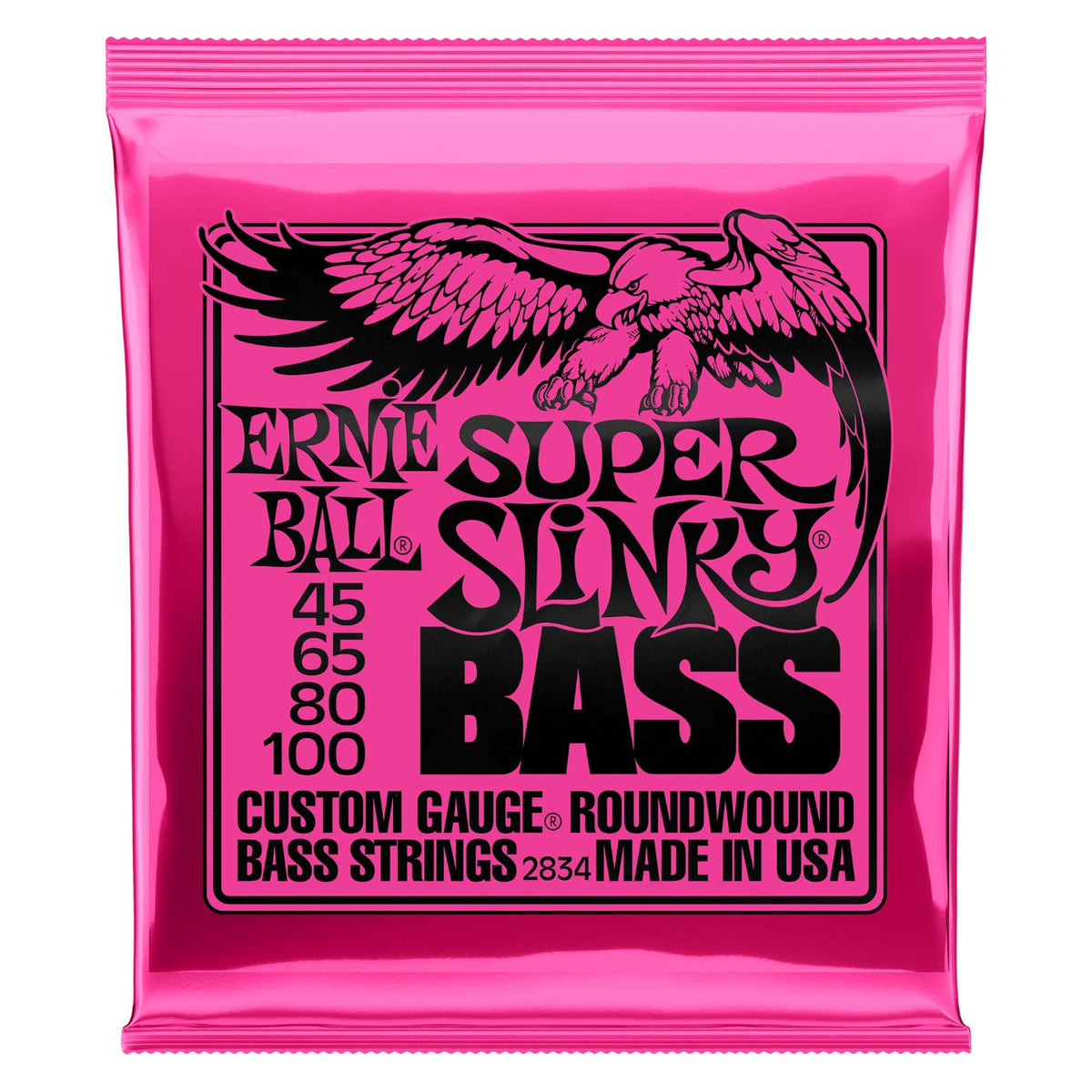 Ernie Ball Super Slinky Nickel Wound Electric Bass Strings - 45-100-Ernie Ball-Infinite Music