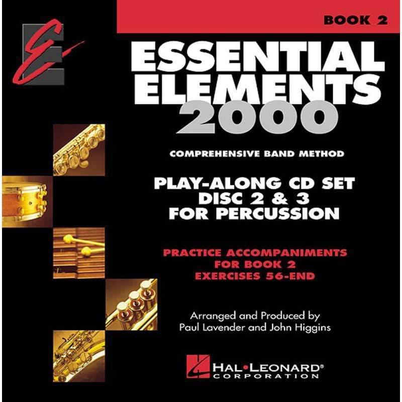 Essential Elements 2000 - Book 2 Play Along Trax for Percussion - Discs 2 & 3-Essential Elements-Infinite Music