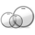 Evans EC2S Clear Rock Drum Heads Tom Pack (10", 12", 16")-Evans-Infinite Music