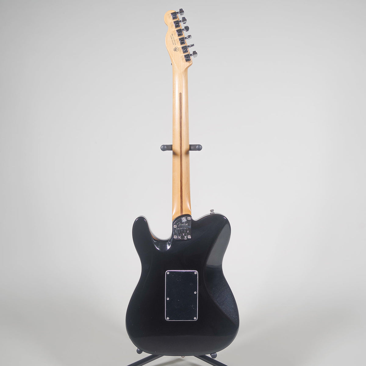 Fender American Ultra Luxe Telecaster Floyd Rose HH Electric Guitar - Mystic Black-Fender-Infinite Music