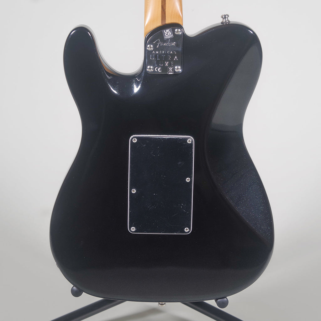 Fender American Ultra Luxe Telecaster Floyd Rose HH Electric Guitar - Mystic Black-Fender-Infinite Music