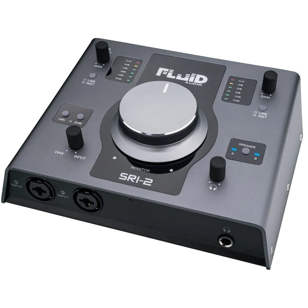 Fluid Audio SRI2 2 Channel 24-bit/192kHz Audio Interface with Monitor Control-FLUID-Infinite Music