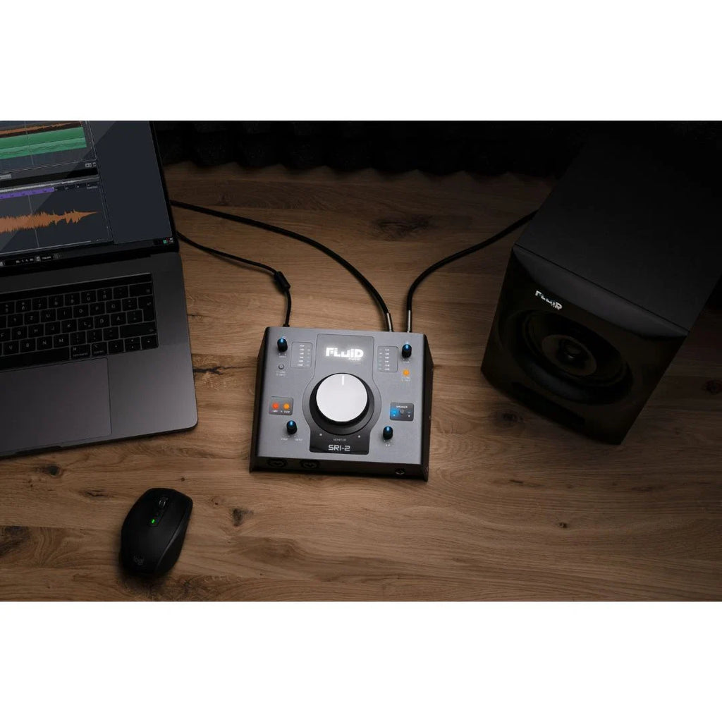 Fluid Audio SRI2 2 Channel 24-bit/192kHz Audio Interface with Monitor Control-FLUID-Infinite Music