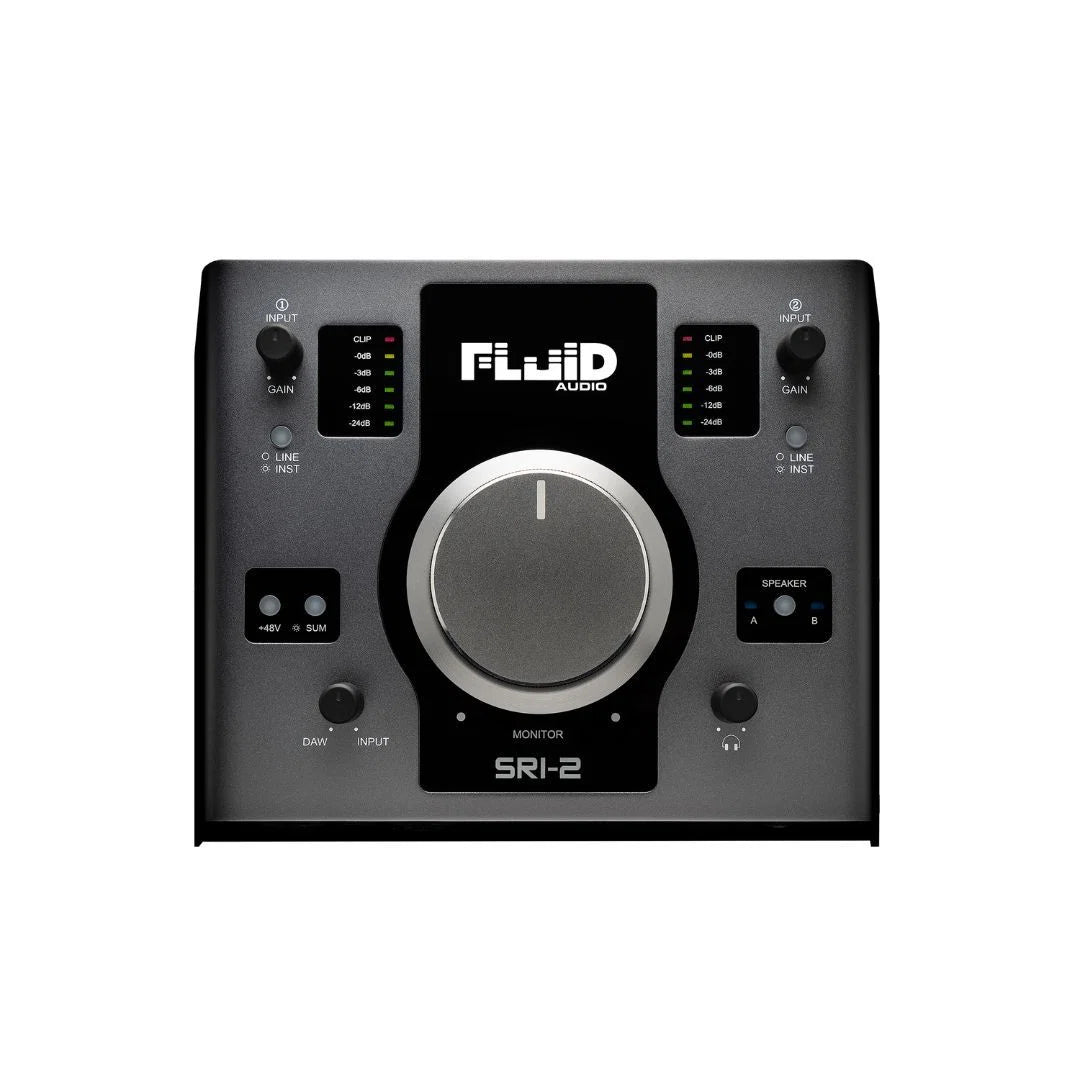 Fluid Audio SRI2 2 Channel 24-bit/192kHz Audio Interface with Monitor Control-FLUID-Infinite Music