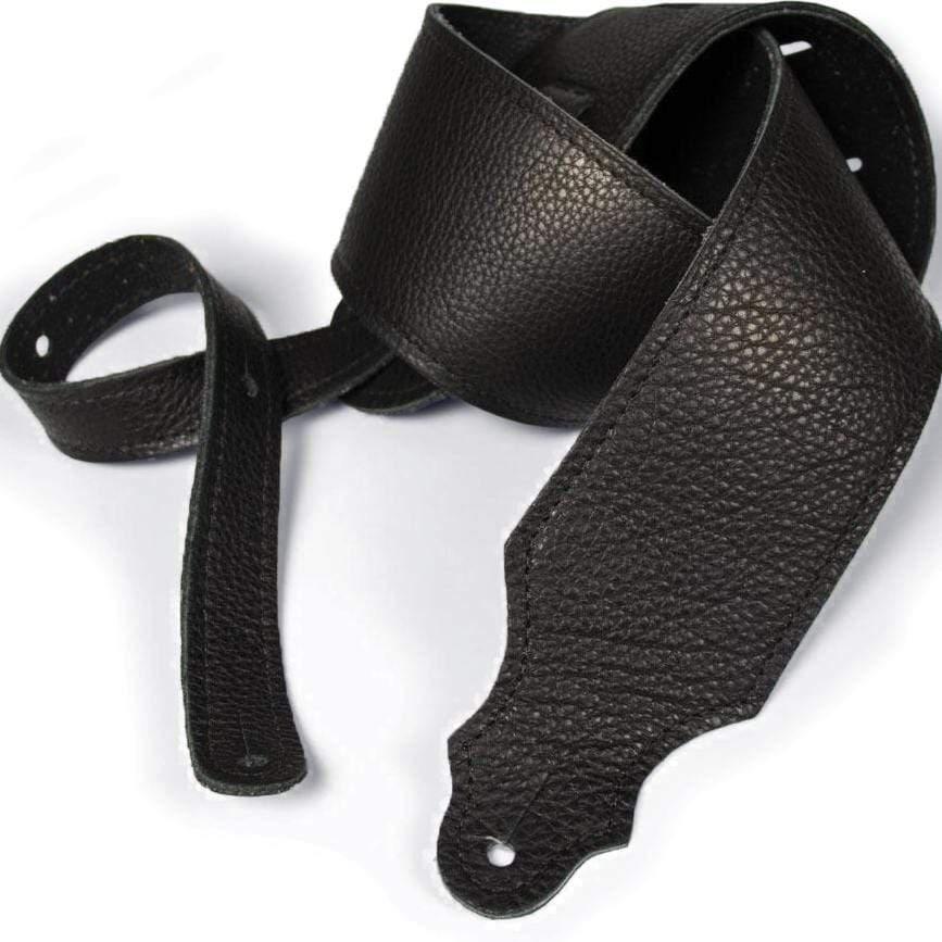 Franklin 3" Black Purist Leather Guitar Strap-Franklin-Infinite Music