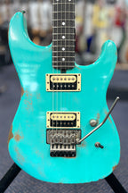 Friedman Cali HH FR - Ebony FB - Sea Foam Green Medium Aged Relic W/ Hardcase-Friedman-Infinite Music