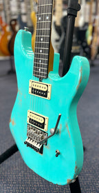 Friedman Cali HH FR - Ebony FB - Sea Foam Green Medium Aged Relic W/ Hardcase-Friedman-Infinite Music