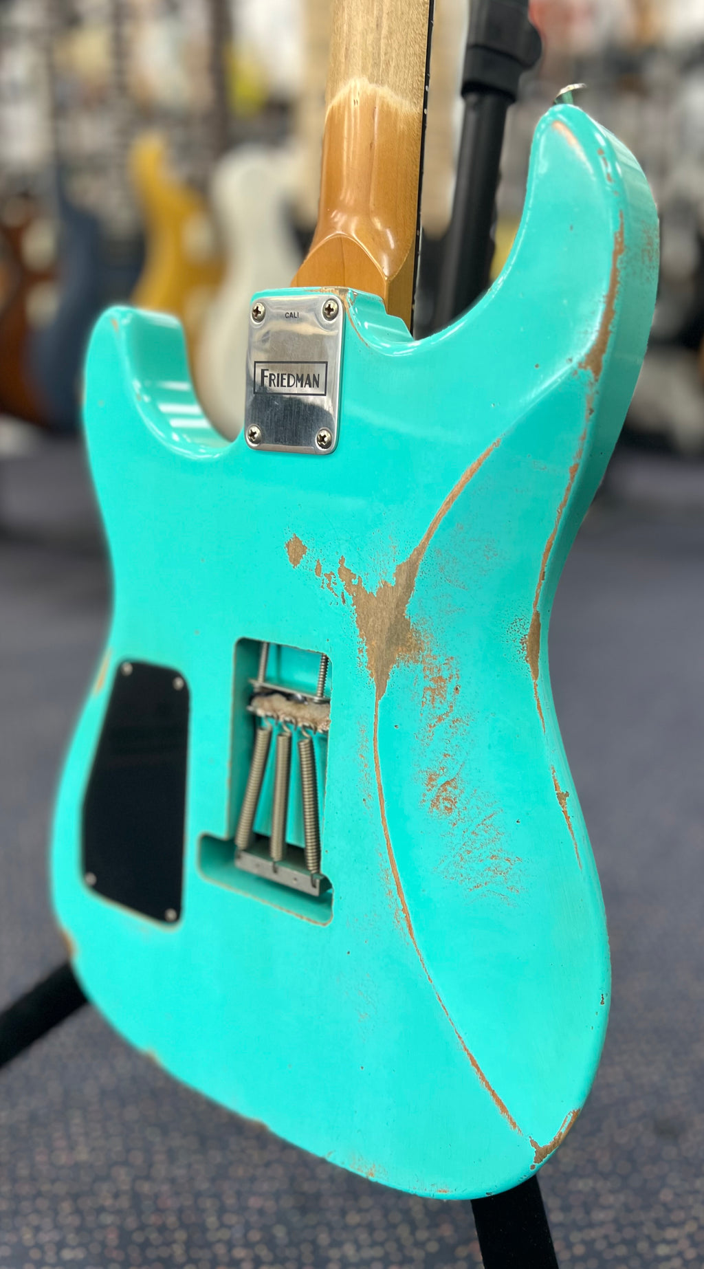 Friedman Cali HH FR - Ebony FB - Sea Foam Green Medium Aged Relic W/ Hardcase-Friedman-Infinite Music