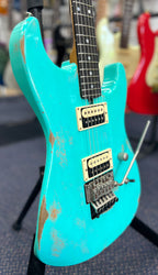 Friedman Cali HH FR - Ebony FB - Sea Foam Green Medium Aged Relic W/ Hardcase-Friedman-Infinite Music