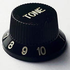 GT ABS ST-Style Tone Knobs in Black - Pack of 2-GT-Infinite Music