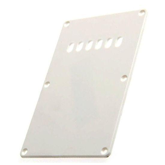 GT ABS Tremolo Spring Cover Back Plate with Holes in White-GT-Infinite Music