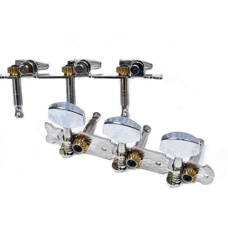 GT Acoustic Guitar Machine Heads - 3 on Plate in Nickel Finish-GT-Infinite Music
