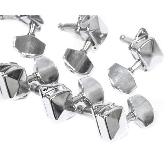 GT Acoustic/Electric Guitar Machine Heads - Chrome Finish 3 a Side-GT-Infinite Music