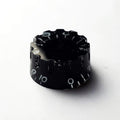 GT Acrylic Notched Edge Speed Knobs Black-GT-Infinite Music