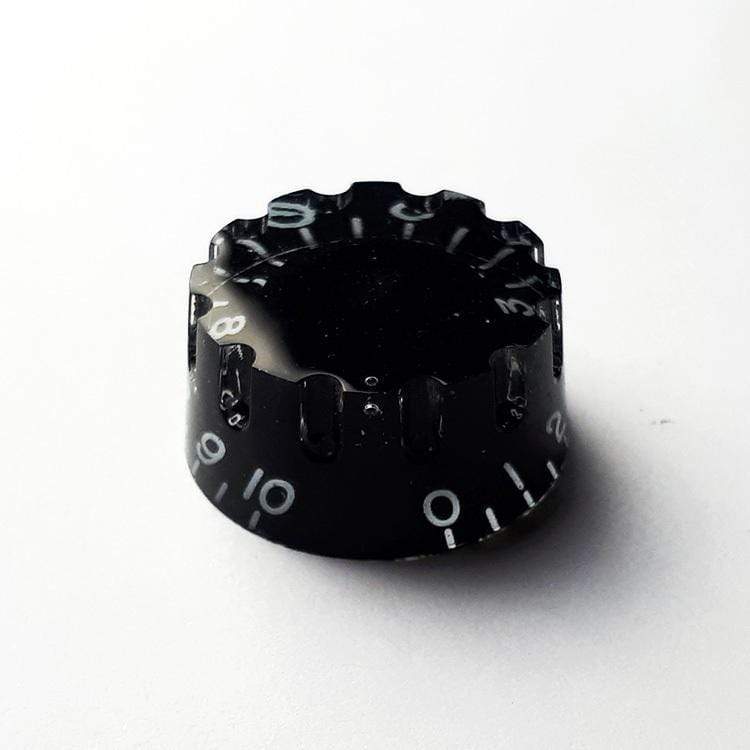 GT Acrylic Notched Edge Speed Knobs Black-GT-Infinite Music