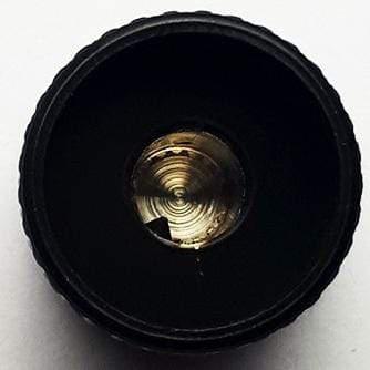 GT Metal Knurled Dome Knobs with Marker in Black Finish-GT-Infinite Music