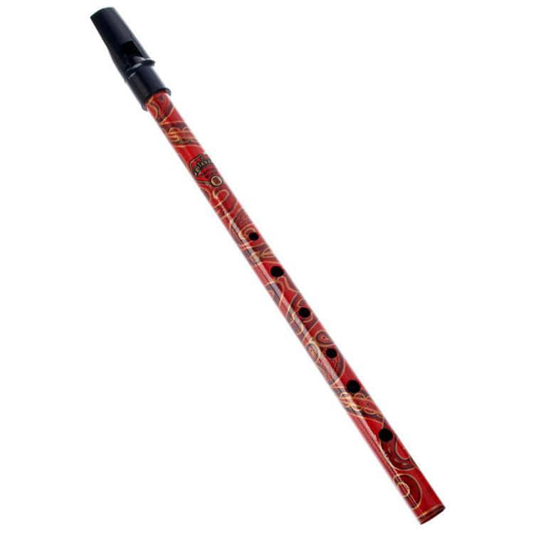 Generation Boho Designer English Tin Penny Whistle in Gaslight Red - D-Generation Music-Infinite Music