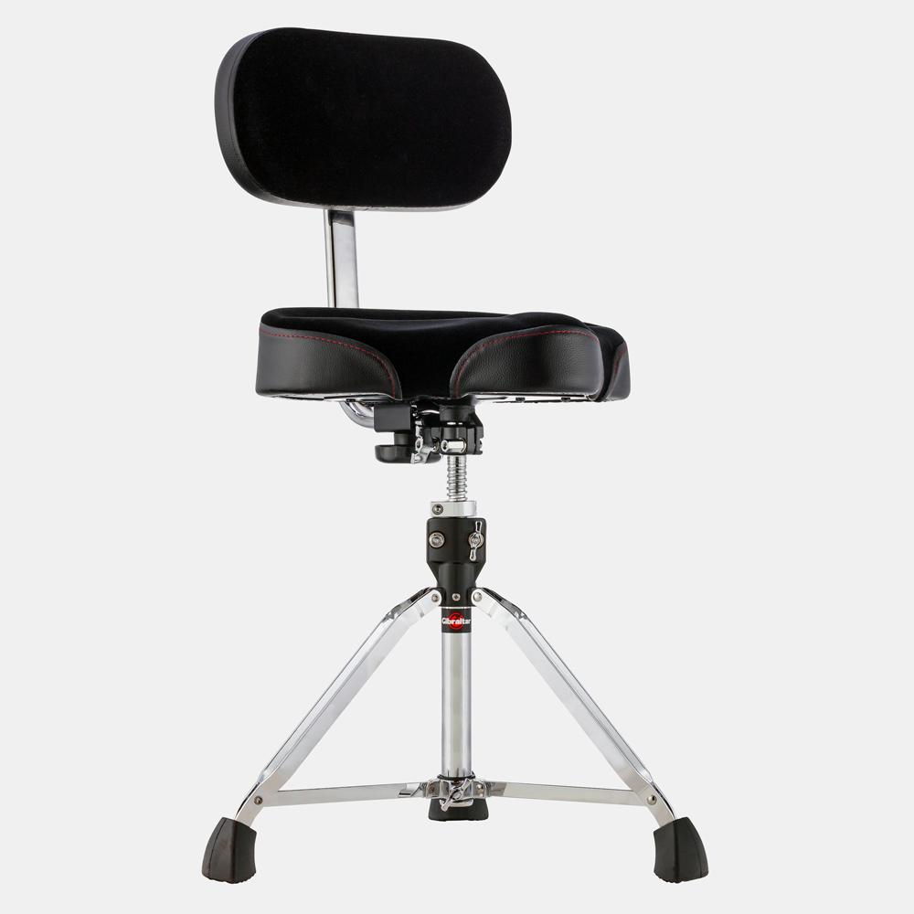 Gibraltar 9600 Series Drum Throne with Oversized Motostyle Seat and Adjustable Backrest-Gibraltar-Infinite Music