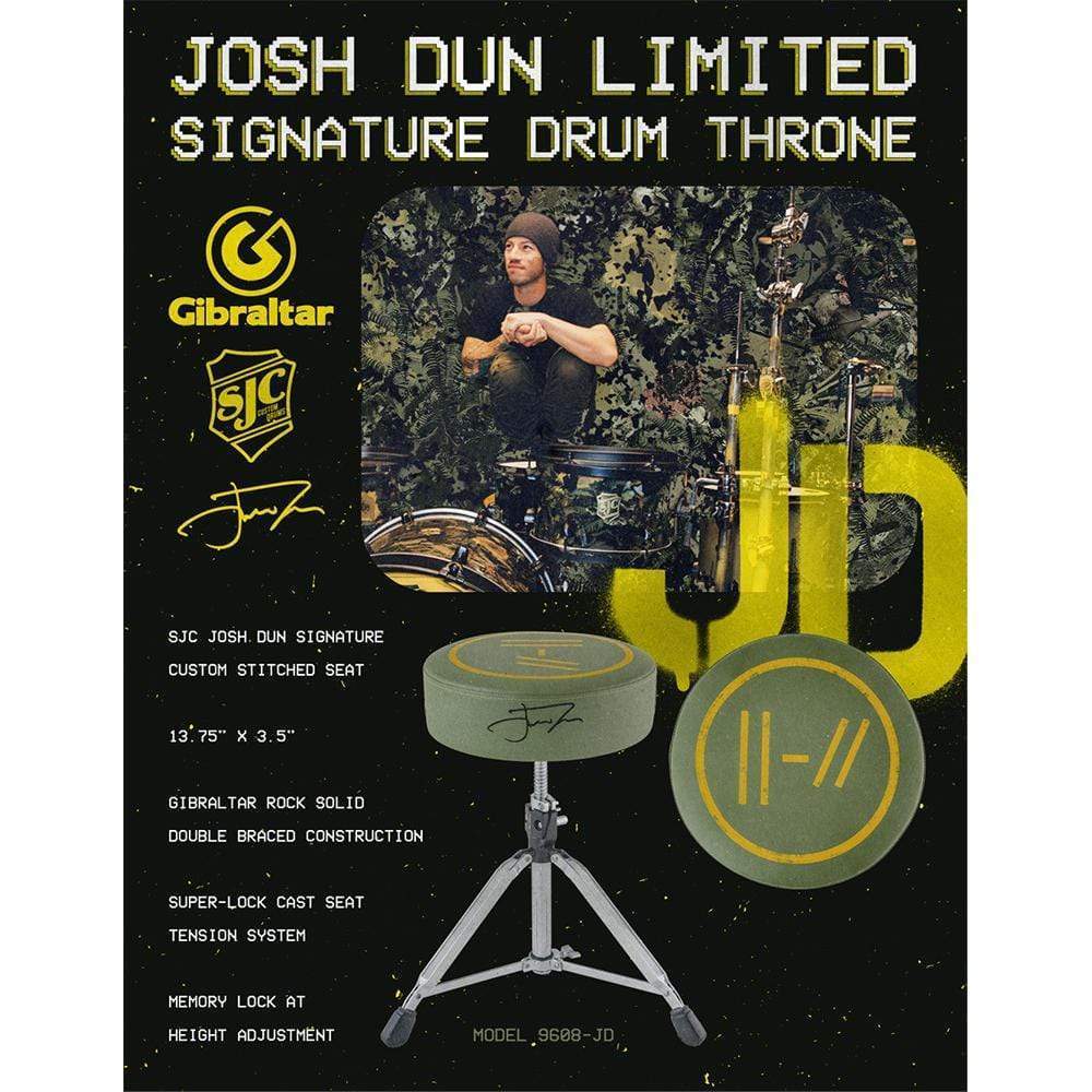 Gibraltar 9600 Series "Josh Dun" Signature Pro Round Drum Throne-Gibraltar-Infinite Music