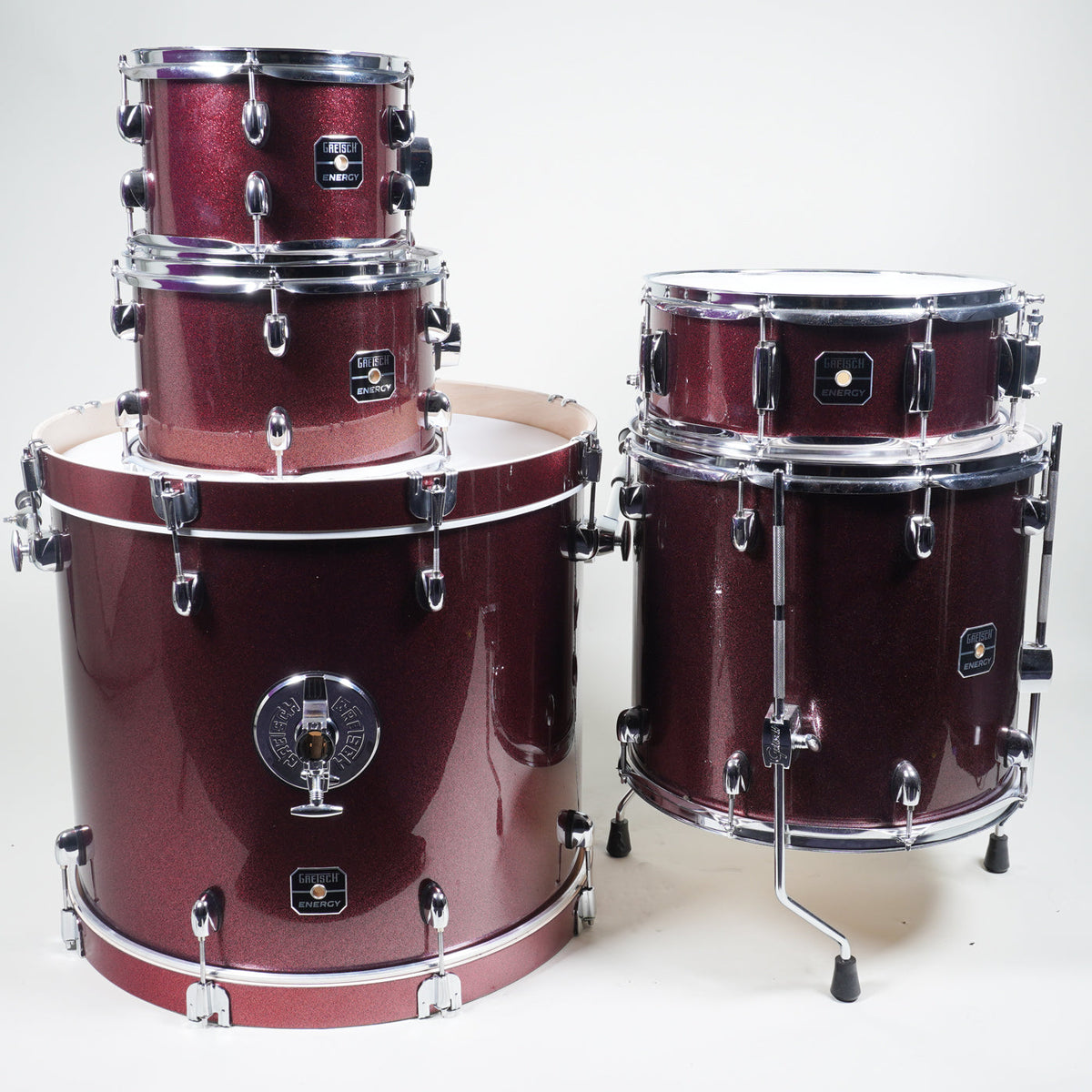 Gretsch Energy 5pc Drum Kit Package - Ruby Sparkle-Gretsch-Infinite Music