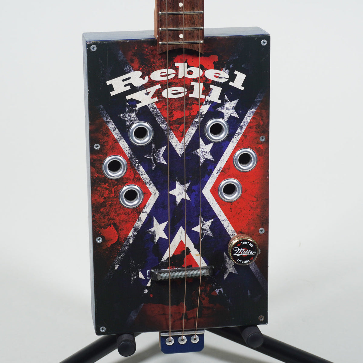 Groove Art Guitars Rebel Yell Cigar Box Guitar-Groove Art Guitars-Infinite Music