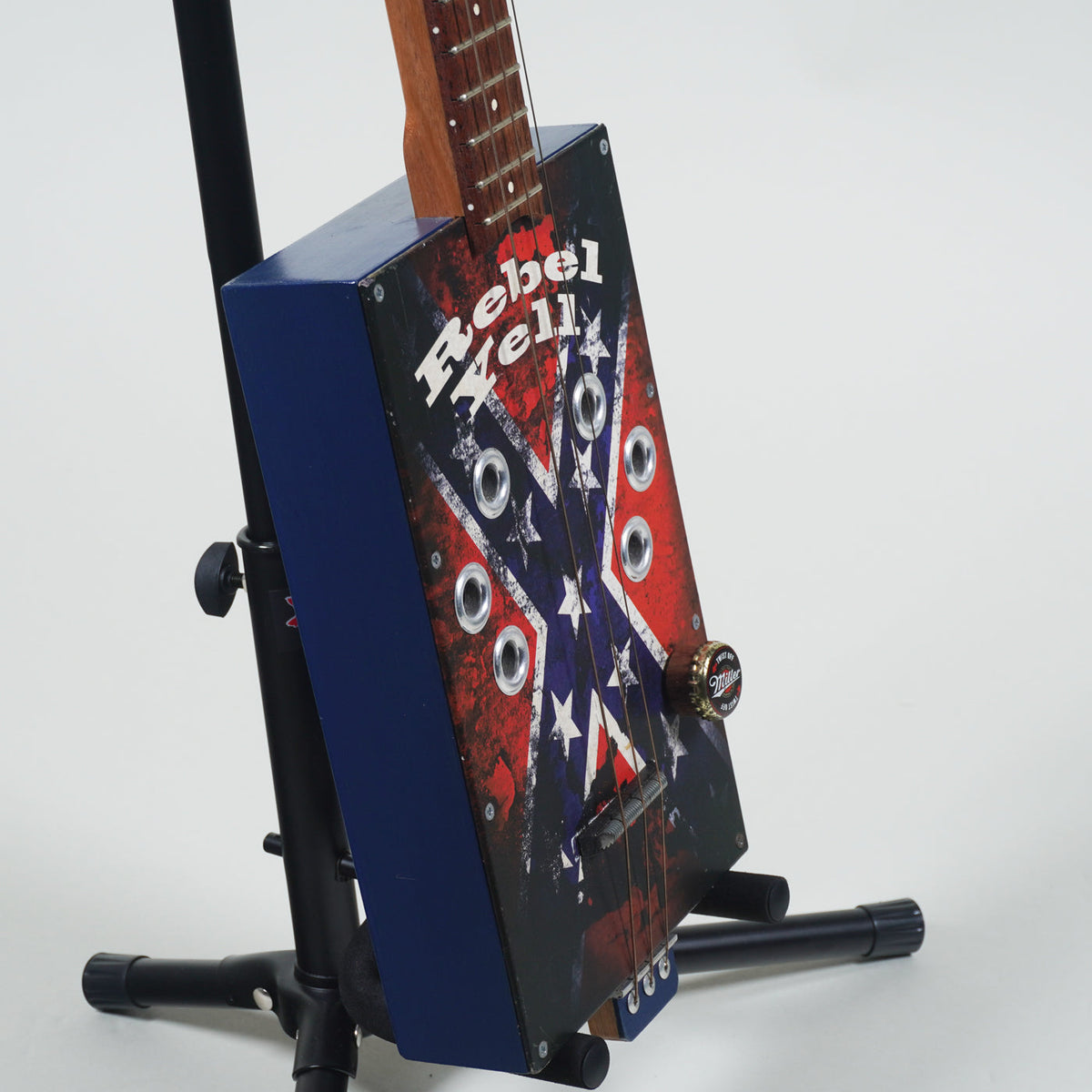 Groove Art Guitars Rebel Yell Cigar Box Guitar-Groove Art Guitars-Infinite Music