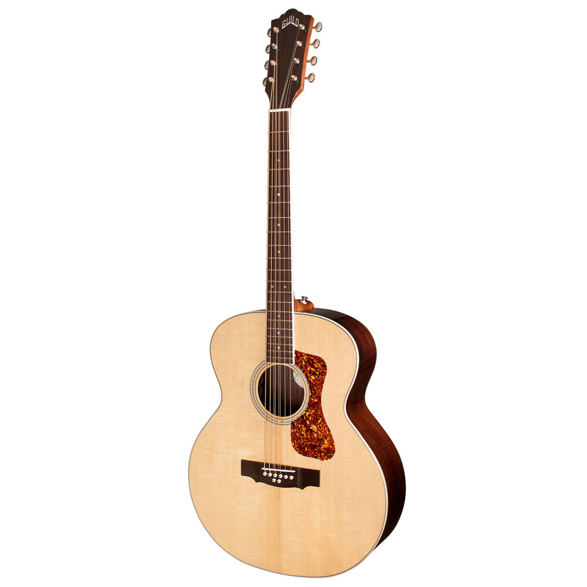 Guild BT-258E BARITONE 8 STRING Acoustic Guitar W/- Fishman Pickup & DLX Gig Bag- NATURAL-Guild-Infinite Music