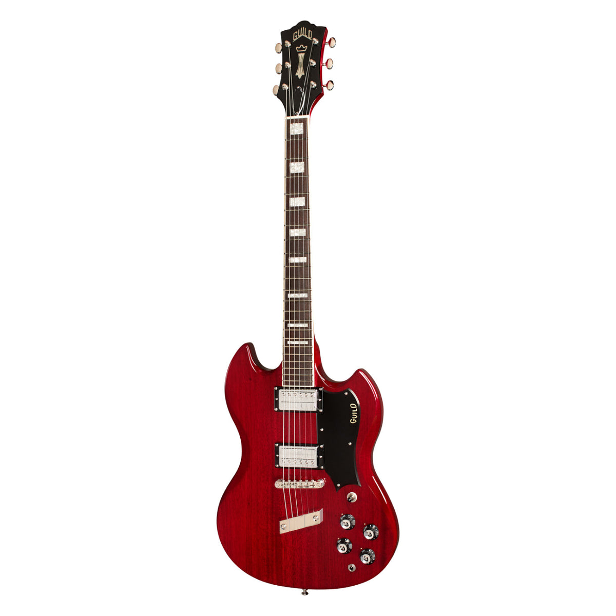 Guild Polara Deluxe Electric Guitar - CHERRY RED-Guild-Infinite Music