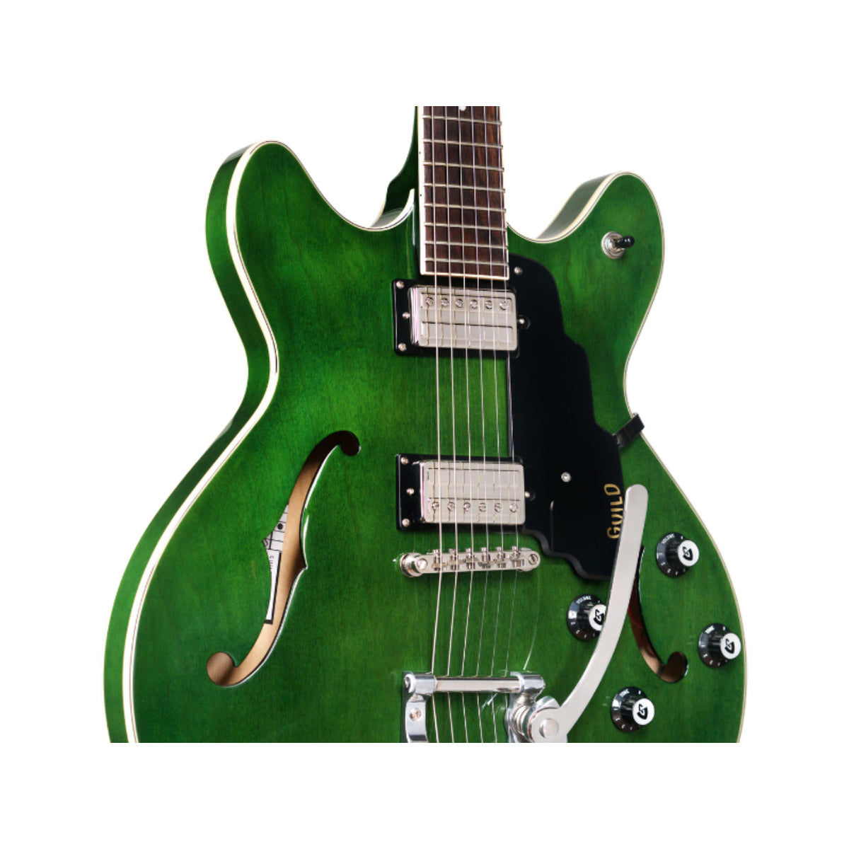 Guild Starfire 1 DC GVT Electric Guitar W/ Vibrato - EMERALD GREEN-Guild-Infinite Music
