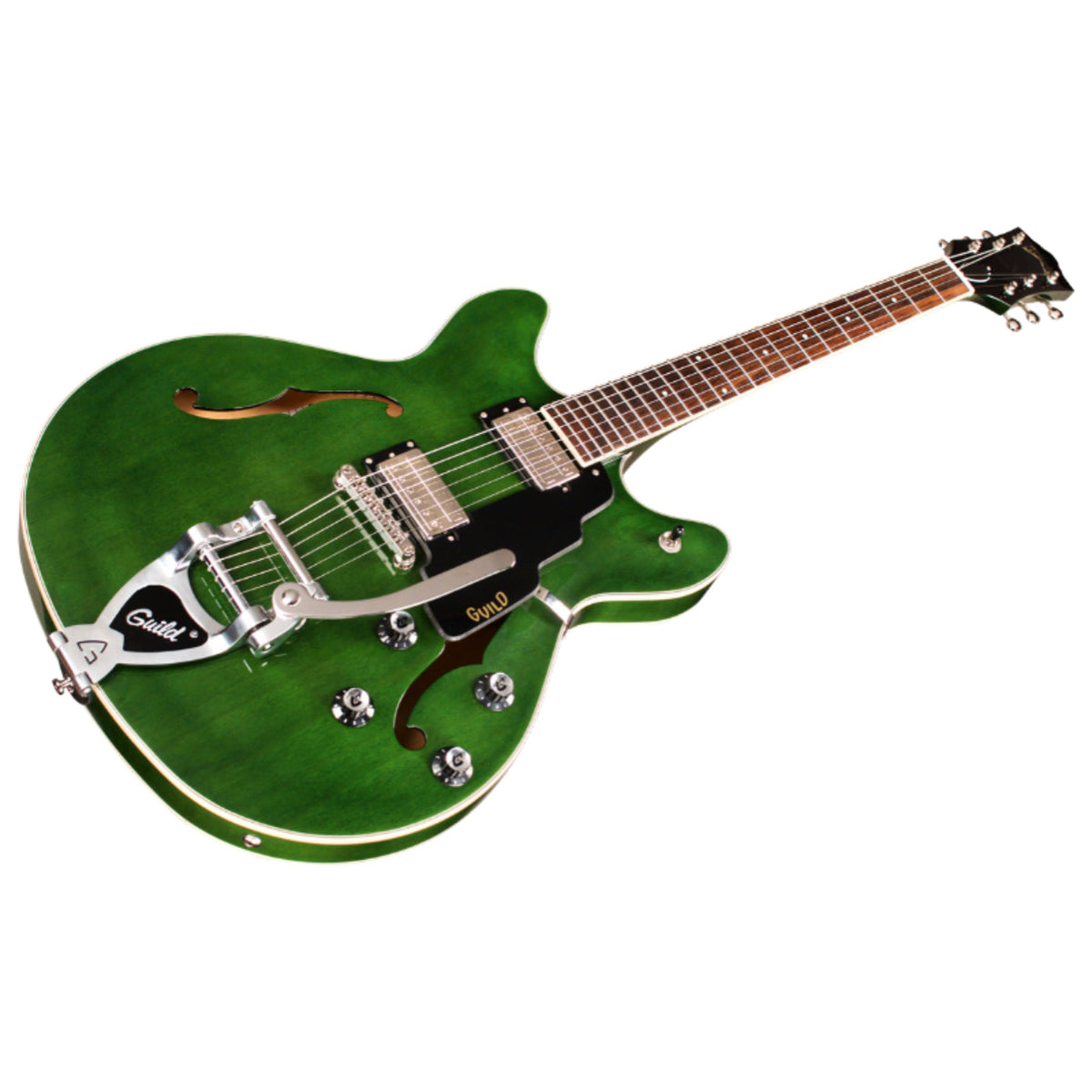 Guild Starfire 1 DC GVT Electric Guitar W/ Vibrato - EMERALD GREEN-Guild-Infinite Music