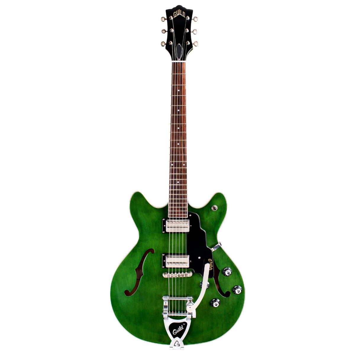 Guild Starfire 1 DC GVT Electric Guitar W/ Vibrato - EMERALD GREEN-Guild-Infinite Music