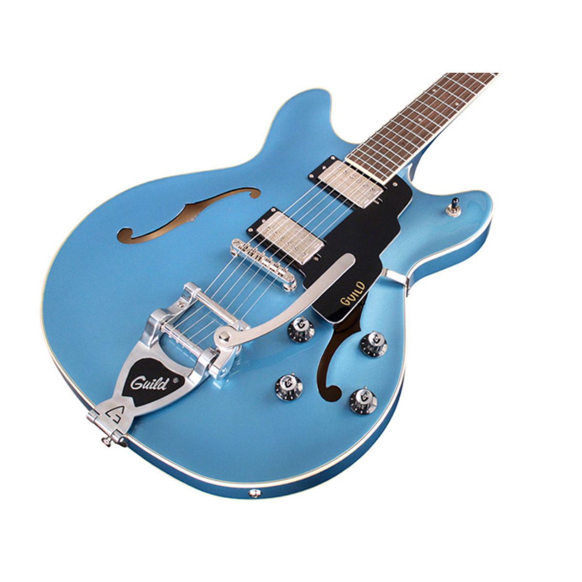 Guild Starfire 1 DC GVT Electric Guitar W/ Vibrato- PELHAM BLUE-Guild-Infinite Music
