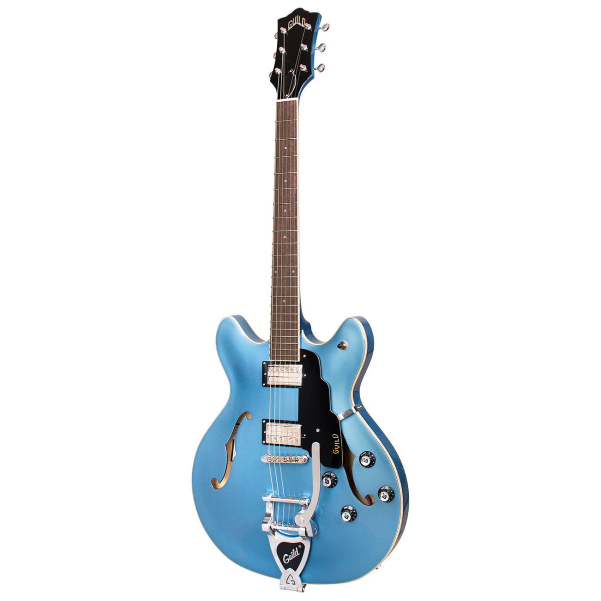 Guild Starfire 1 DC GVT Electric Guitar W/ Vibrato- PELHAM BLUE-Guild-Infinite Music