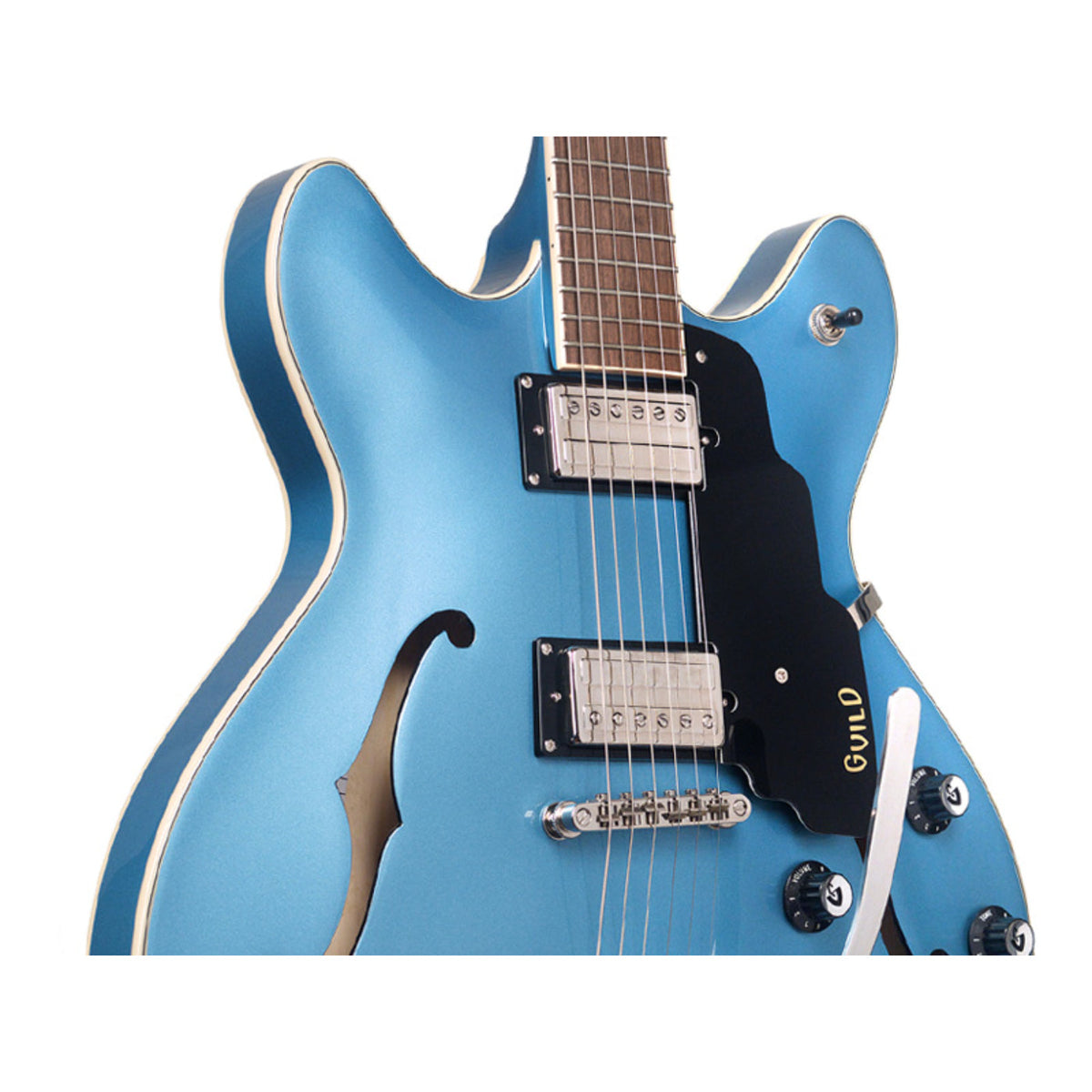Guild Starfire 1 DC GVT Electric Guitar W/ Vibrato- PELHAM BLUE-Guild-Infinite Music