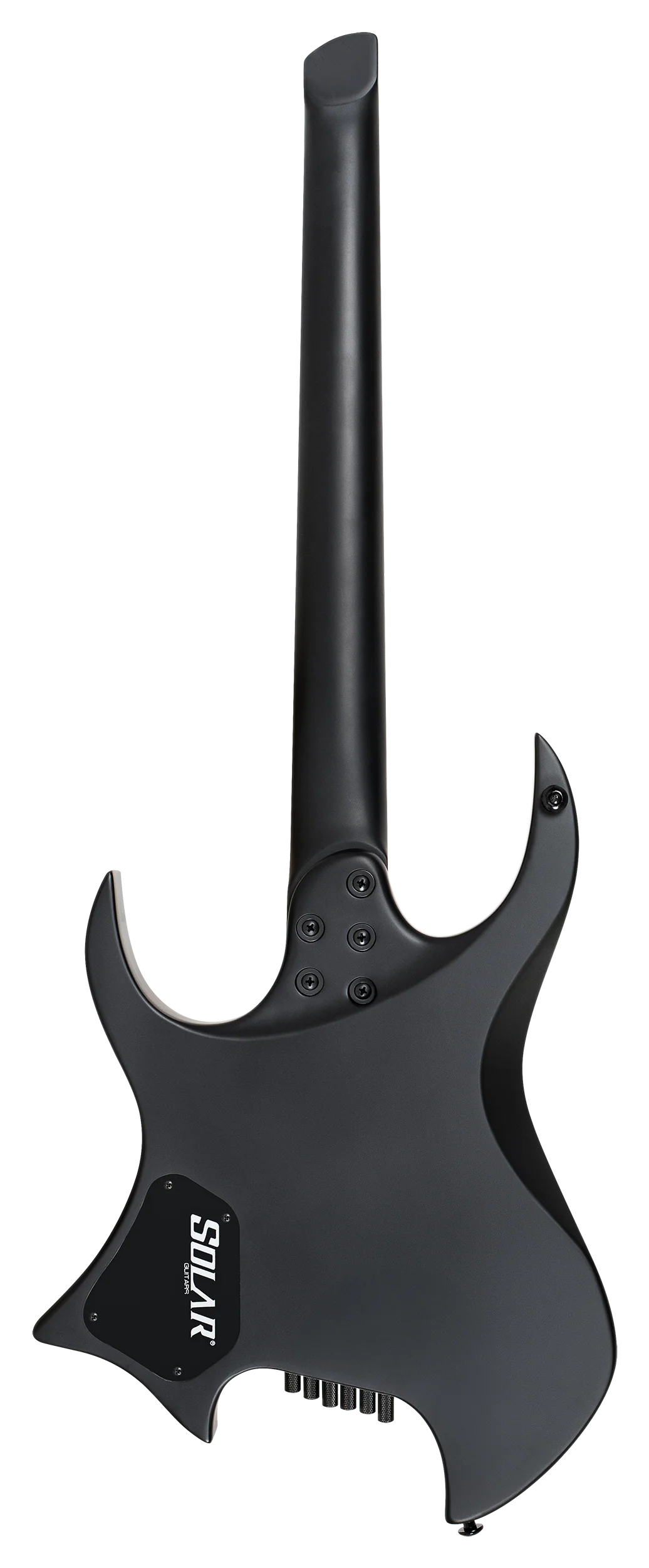Solar H2.6C Headless Electric Guitar - Carbon Black W/-Gig Bag inc.