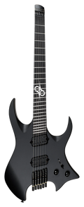 Solar H2.6C Headless Electric Guitar - Carbon Black W/-Gig Bag inc.