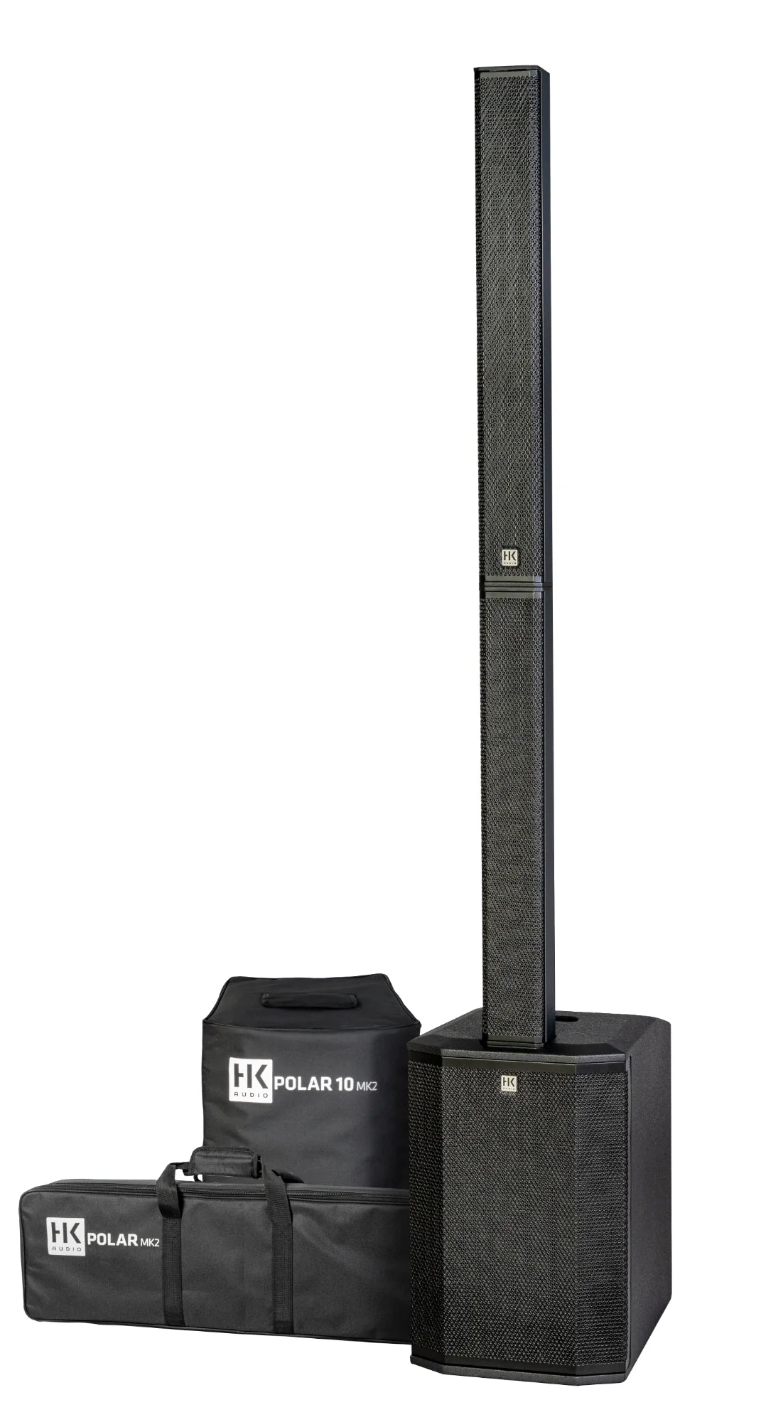 HK Audio Polar 10 MK2 2000Watt Column PA System w/- Bluetooth - Black-HK Audio-Infinite Music