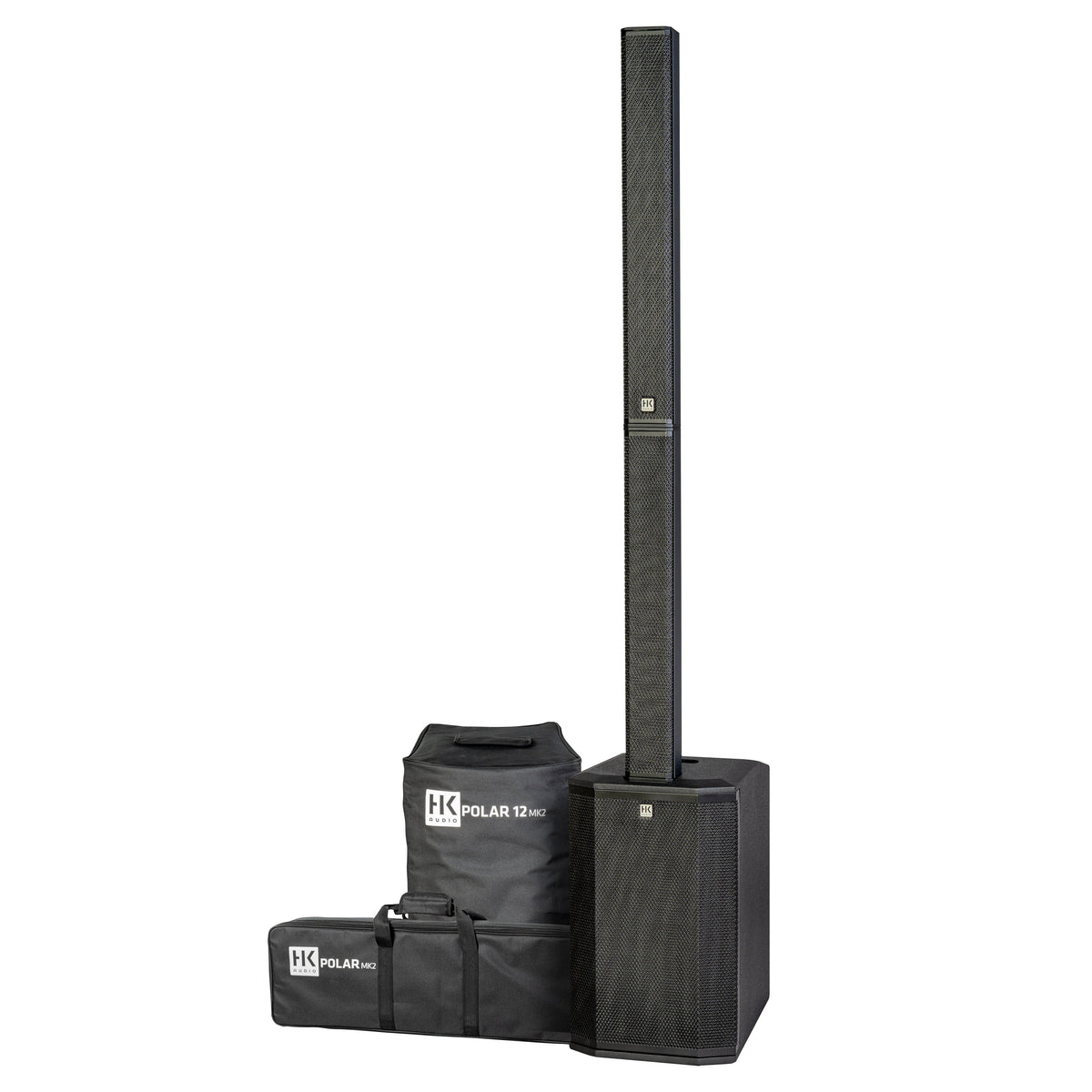 HK Audio Polar 12 MK2 2000Watt Column PA System w/- Bluetooth - Black-HK Audio-Infinite Music