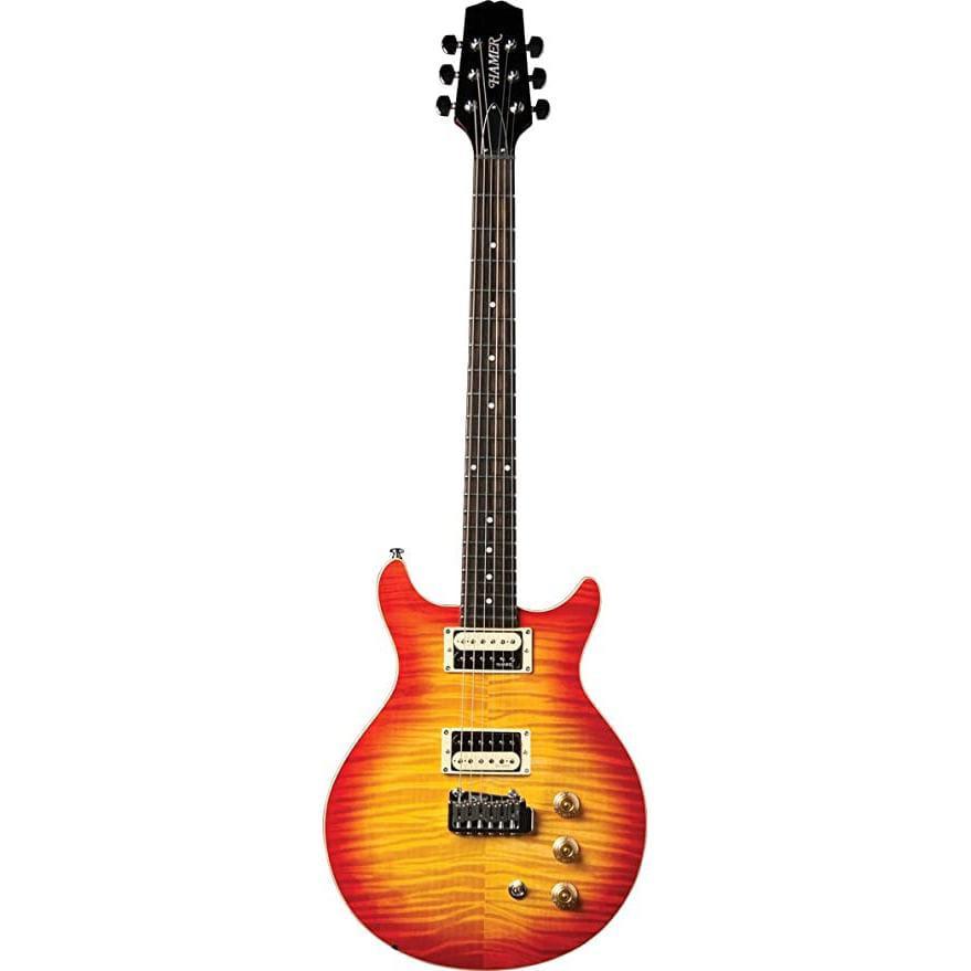 Hamer Flame Maple Cherry Sunburst Electric Guitar-Hamer-Infinite Music