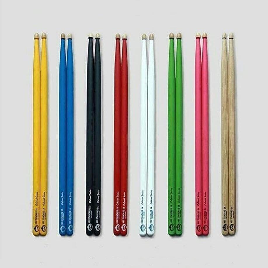 Heartbeat Coloured Series Drumsticks 5A (Green Barrel Tip)-Heartbeat-Infinite Music