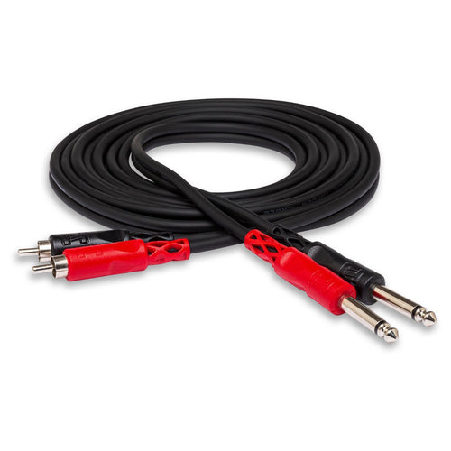Hosa Technology 3m Dual 1/4 in TS to Dual RCA Stereo Interconnect Cable-Hosa Technology-Infinite Music