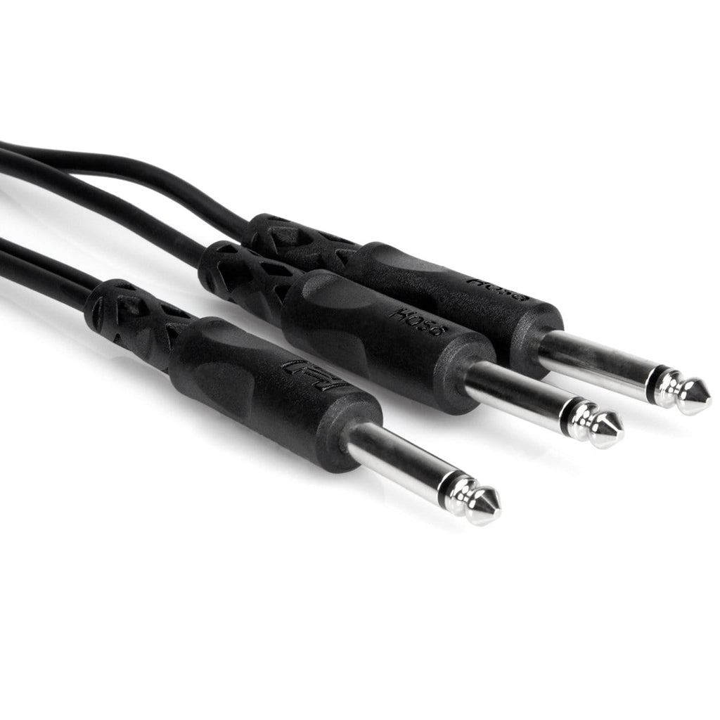 Hosa Technology CYP-103 1/4" TS to Dual 1/4" TS Y-Cable-Hosa Technology-Infinite Music