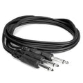 Hosa Technology CYP-103 1/4" TS to Dual 1/4" TS Y-Cable-Hosa Technology-Infinite Music
