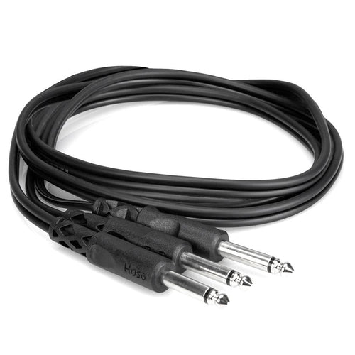 Hosa Technology CYP-103 1/4" TS to Dual 1/4" TS Y-Cable-Hosa Technology-Infinite Music