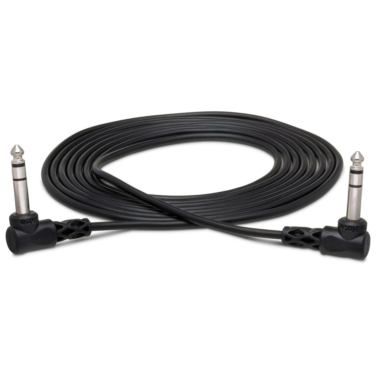 Hosa Technology Right-angle 1/4 in TRS to Same Balanced Interconnect Cable - 5 Ft-Hosa Technology-Infinite Music