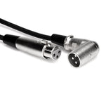 Hosa Technology XRR-105 XLR(F) to Right-Angle XLR(M) Balanced Interconnect Cable-Hosa Technology-Infinite Music