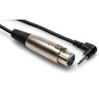 Hosa Technology XVM-305F XLR3F to Right-angle 3.5 mm TS Microphone Cable-Hosa Technology-Infinite Music