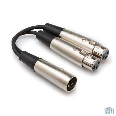 Hosa Technology YXF-119 Dual XLR3F to XLR3M Y Cable - 6 Inches-Hosa Technology-Infinite Music