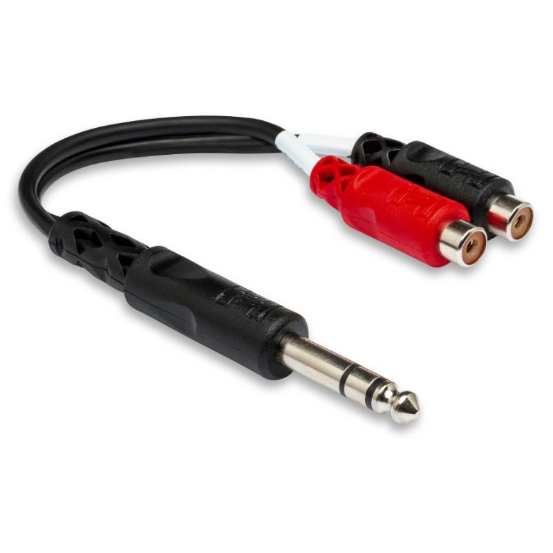 Hosa YPR-102 1/4" TRS to Dual RCAF Stereo Breakout Cable-Hosa Technology-Infinite Music